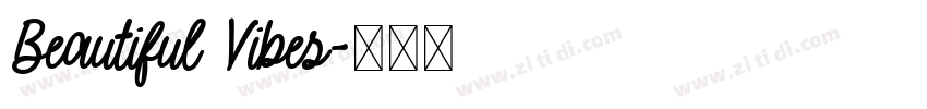 Beautiful Vibes字体转换